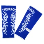 YOKKAO TRIBAL MUAY THAI ANKLE GUARDS BLUE